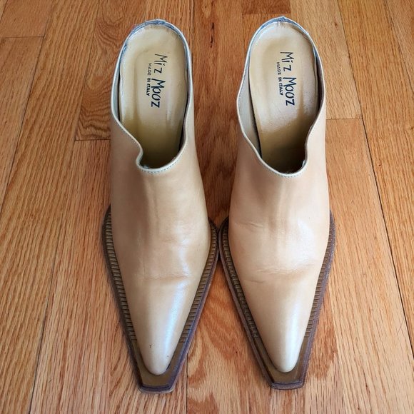 Miz Mooz Cream Tan Heels - Picture 2 of 15